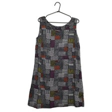 Gudrun Sjoden 100% Viscose One Pocket Sleeveless Tunic Dress Size L