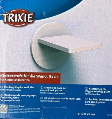 Trixie Kiefernholz Klettertritt für Katzen weiß