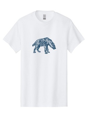 Hyena Mens Graphic Tee, 100% Cotton, Casual Summer Wear