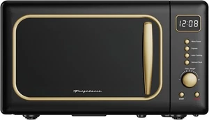 Frigidaire, 0.7 Cu. Ft. Rétro Four micro-ondes de comptoir, Or noir EMW788RETRO