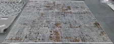 GREY / GOLD 8'-0" x 8'-0" Back Stain Rug, Reduced Price 1172791795 SHV723G-8SQ