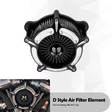 Spike Turbine Air Filter Gray Element For Harley 17-25 Touring Street Road Glide