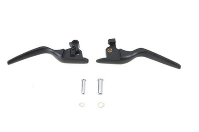 Hand Lever Set Black fits Harley Davidson V-Twin 26-0016