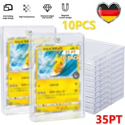 10x 35pt Magnetic Card Sammelkarten Mag Holder One Touch UV Schutz Harte Hüllen