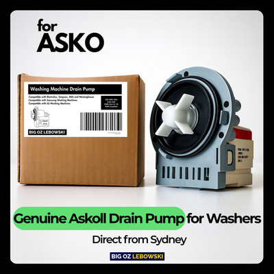 Genuine Askoll Drain Pump for ASKO 7kg W6751 Front Loader