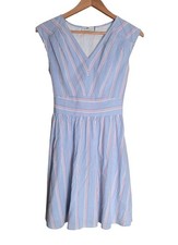 Women's - Vineyard Vines Nicholls Stripe Seersucker Tie-Waist Mini Dress, Size 0