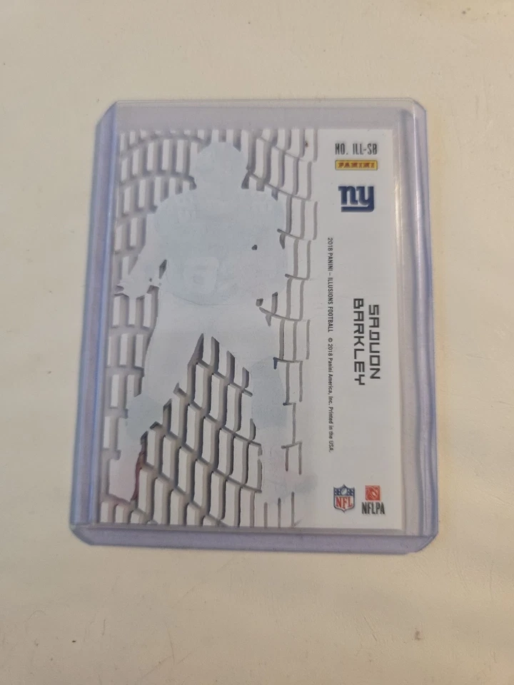 2018 Panini Illusions Football Saquon Barkley 008/149 ILL-SB - Image 4 of 4