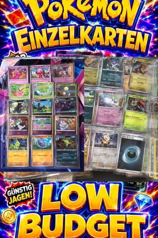 Pokemon - Einzelkarten, Holo-Sheets LOW BUDGET alles ab 1€