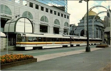 Buffalo, NY Niagara Frontier Transit Metro System Huron Station Postcard O621