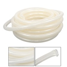 Industrial Clear Braided PVC Hose 3/4" ID x 1" OD 50ft, High Pressure Flexible
