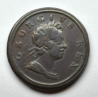 1717 Great Britain - 1/2 Penny, KM-549.