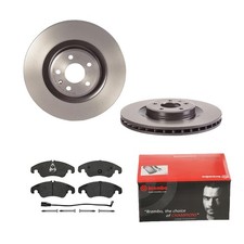 BREMBO BREMSSCHEIBEN COATED Ø345 + BREMSBELÄGE VORNE FÜR AUDI A5 8F7 8T3 Q5 8RB