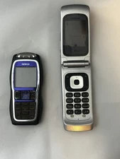 Lot of 2 Vintage Nokia Cell Phones Models 3220 & 6101 Untested For Parts