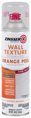 Rust-Oleum 202132 Zinsser Wall Texture 20Oz, Water-Based Orange Peel Fine