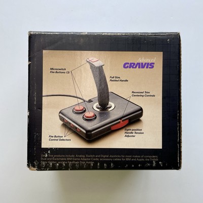 1980s Retro Advanced Gravis Analog Joystick Controller IBM PC Flightstick 15pin