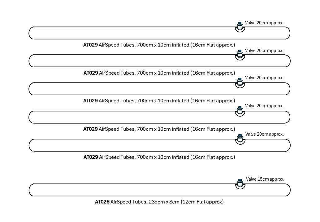 Vango Eclipse 600 Air Tent 2013-2014, Set of Main Vango AirBeams