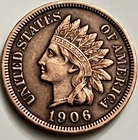 1906 Indian Head Cent Sharp LIBERTY Bold Detail Near Uncirculated 👀 JC1876