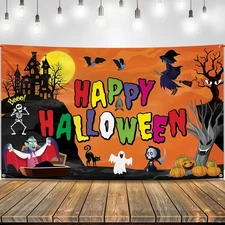 KatchOn Scary Fun Halloween Banner - XtraLarge 72x44 Inch | Vampire 