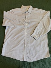 BROOKS BROTHERS Mens Shirt 17-2/3 Regent 1818 Multi Color Plaid, No Iron Cotton