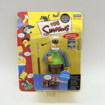 #ad The Simpsons World of Springfield Captain McCallister 5quot; Action Figure 2001 $15.49