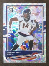 COURTLAND SUTTON 2020 Panini Donruss Optic #34 Silver Wave Prizm SP /199 Broncos