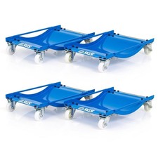 SGS Four Pro Wheel Dollies with Nylon Wheels For Moving Car - 450kg Per Dolly