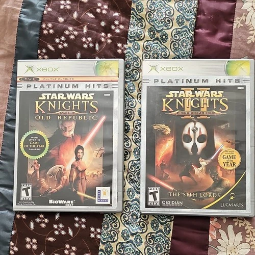 LucasArts Star Wars: KOTOR & Sith Lords, GOTY, Multiplayer, Xbox, RPG, T, NTSC-…