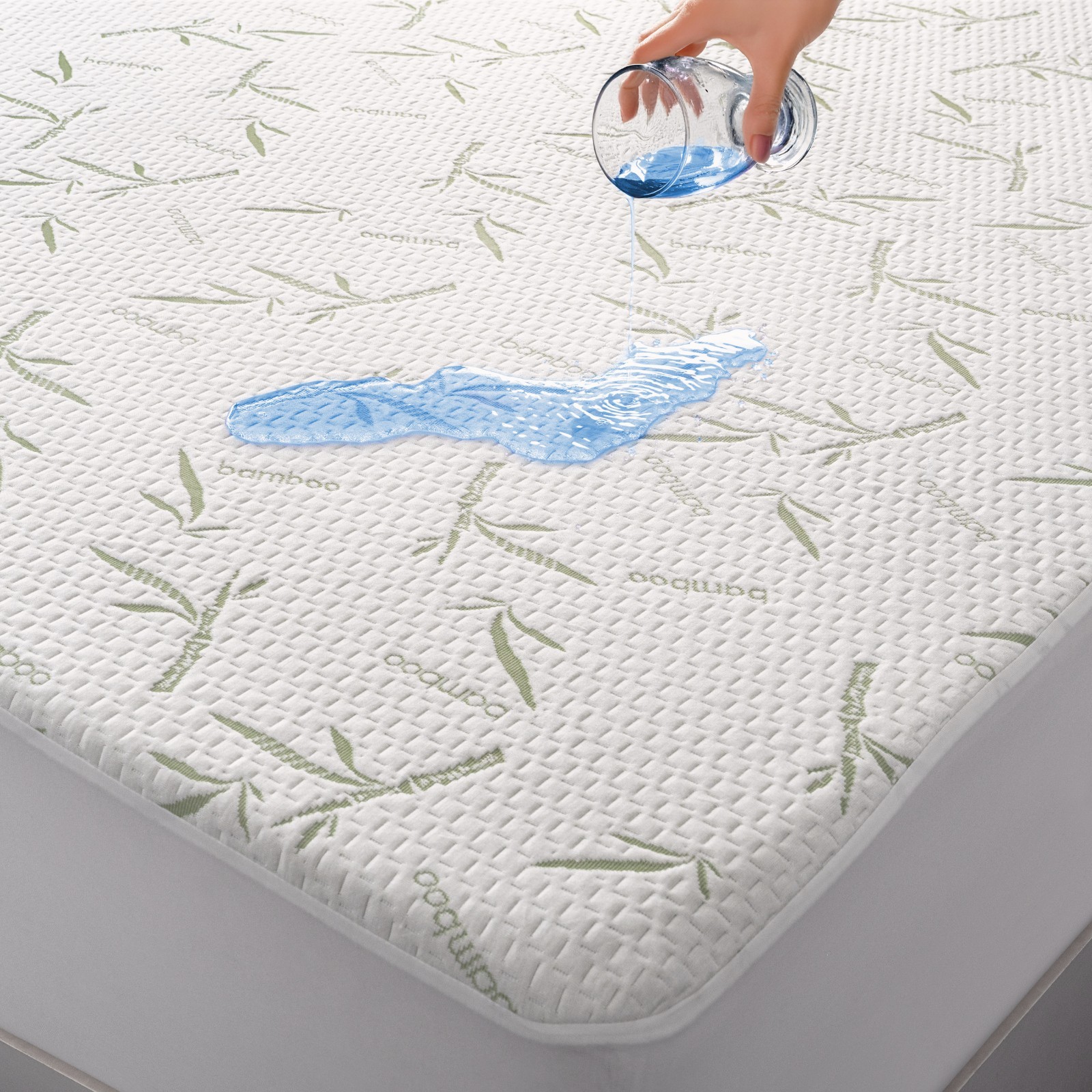 Bamboo Mattress Protector Hypoallergenic & Breathable Waterp
