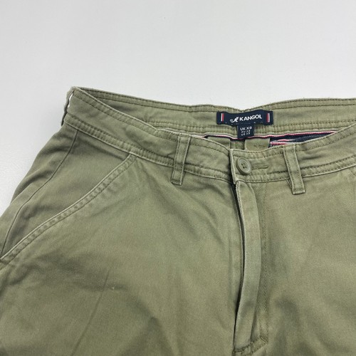 Kangol Chino Shorts Casual Olive Green Mens UK XS - Picture 2 of 6