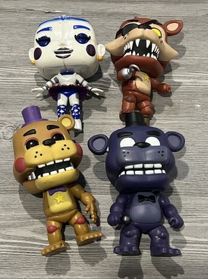 Lot Of 4 Funko Pop! FNAF Five Nights At Freddy s Used No Boxes READ - FREE SHIP!