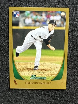 GREGORY INFANTE 2011 Bowman #211 Gold Parallel Rookie Card (Buy 10 get 10 Free)