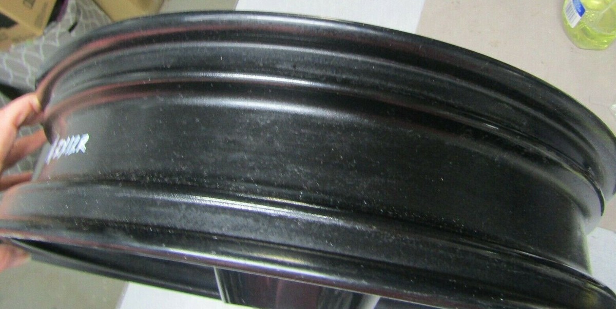 03 Kawasaki Ninja ZX12 R Front Wheel Rim Black STRAIGHT