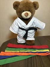 Build A Bear Brown Stuffed Animal BAB 15” Plush Martial Arts Karate 6 Color Belt