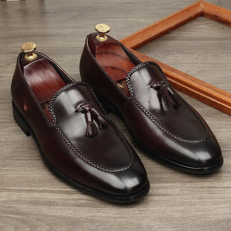 SAOLA 2024 Nuove Scarpe Uomo Slip On Comfort Business Vera Pelle Nappa Scarpe Tg