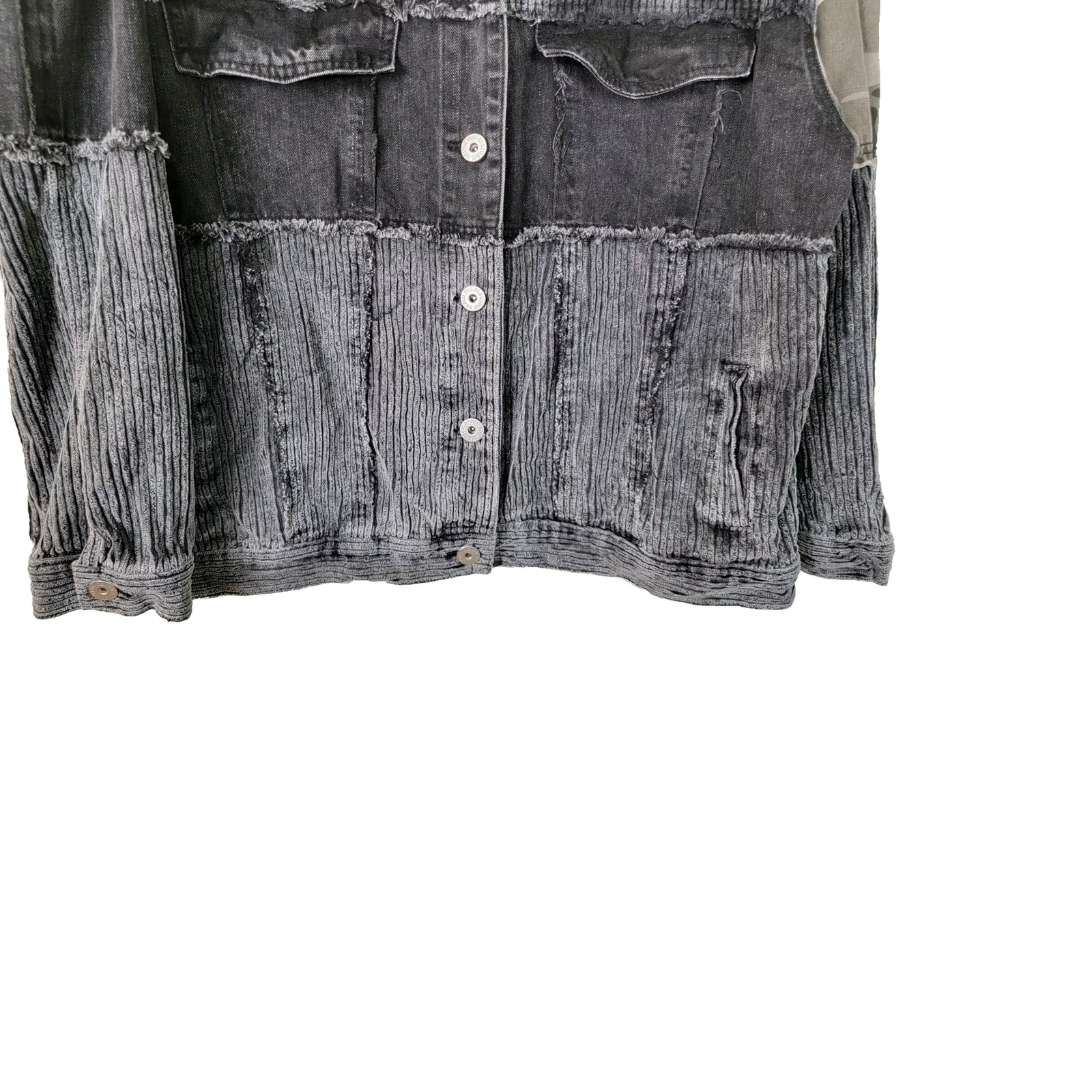 POL Patchwork Jacket Large Boho Lagenlook Gypsy C… - image 6