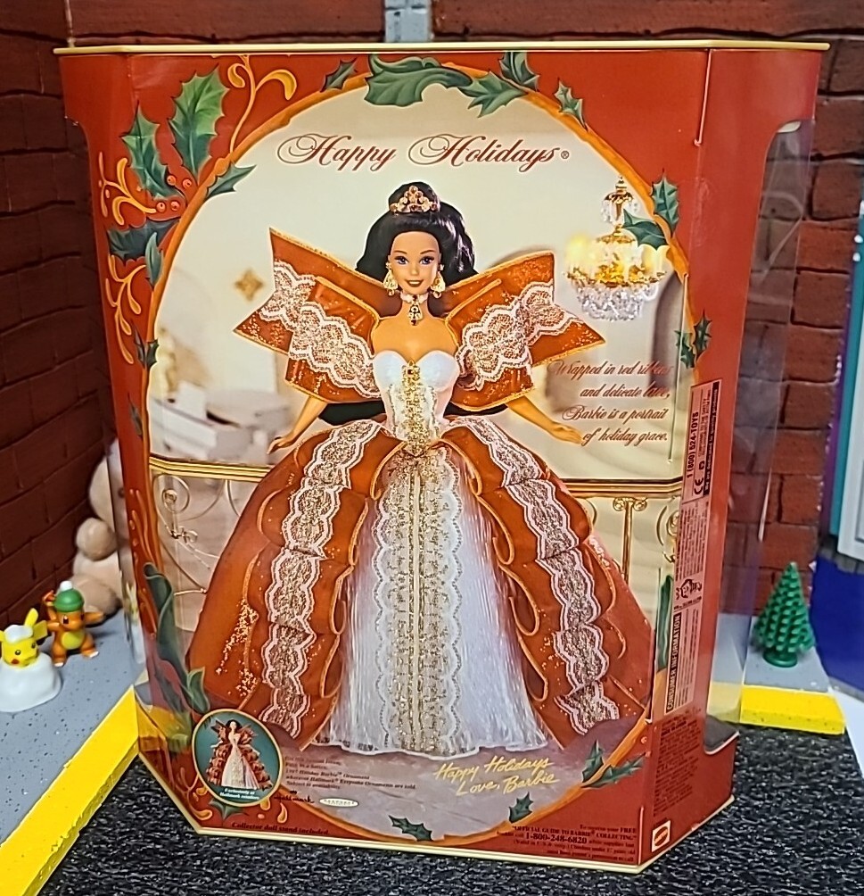1997 10th Anniversary Holiday Barbie RARE, Mistake Error on Box