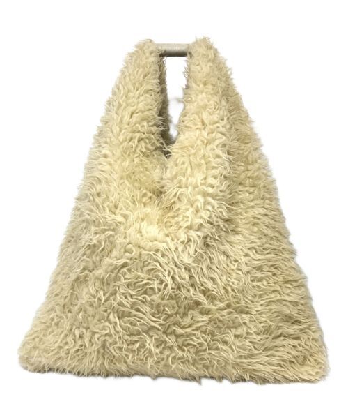 Japanese Tote Bag Medium Triangle Faux Fur Leather
