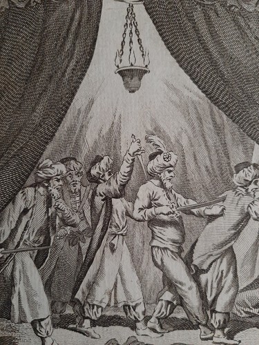 Thomas Kouli Kan Imperatore Persiano //Thomas Banks Acquaforte Originale 1790 - Picture 2 of 4