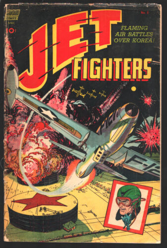 Jet Fighters #5 1952-First Issue -Korean War stories-Alex Toth explosion cove... - Picture 1 of 2