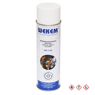 Wekem 500ml Bremsenreiniger Spezial WS1110 Teilereiniger Bremsen Entfetter KFZ