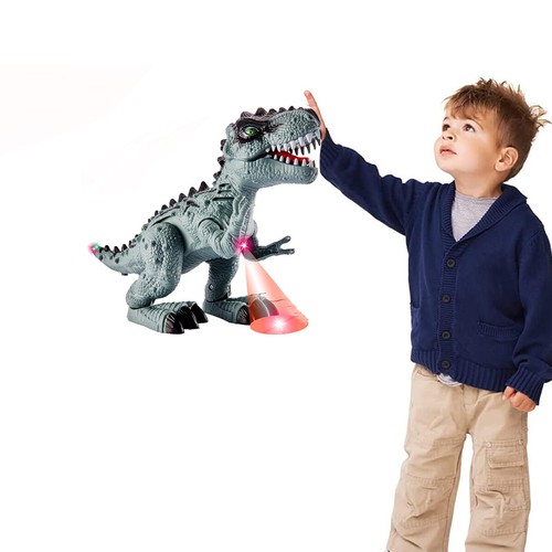 Kinder Spielzeug Tyrannosaurus Dinosaurier Rex Dino mit Gehen Brüllen Licht DHL - Bild 11 von 12