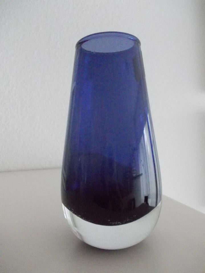 Vase / Blumenvase, lila,  Weinfurtner, Glas, transparent, neuwertig - Bild 2 von 4