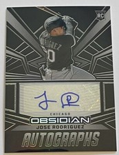 JOSE RODRIGUEZ 2023 Panini Chronicles OBSIDIAN RC AUTO White Sox