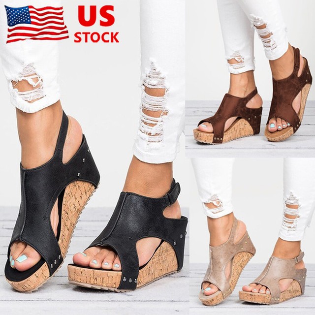 ankle strap wedge sandals uk