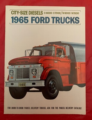 1965 Ford ''CITY-SIZED DIESELS'' - Original Truck Dealer Sales Brochure / Catalog