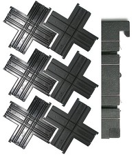 3pc 1971 Aurora AFX Speed-Lok HO Slot Car 90 DEGREE INTERSECTION 4-WAY 2523 BULK