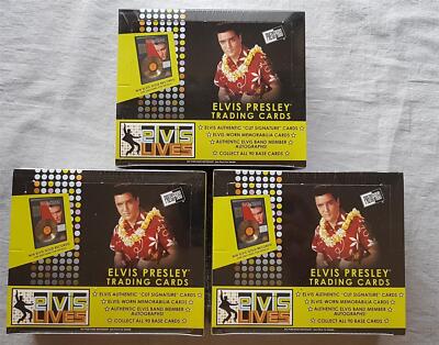 3x Elvis lives Trading Card Box, Sealed OVP 24-Pack Box Elvis Presley