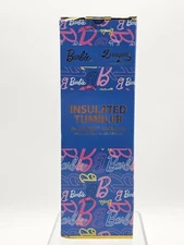 Dragon Glassware Barbie Insulated Pink Tumbler w/ Straw- 24oz, NEW