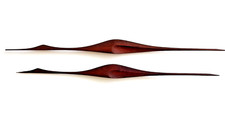 2 midcentury Teak Kraniche Wanddeko skand. design