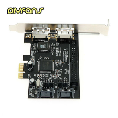 PCIe auf 2x SATA2.0 + IDE + 2x ESATA-Festplattencontroller-Adapter-RAID-Karte